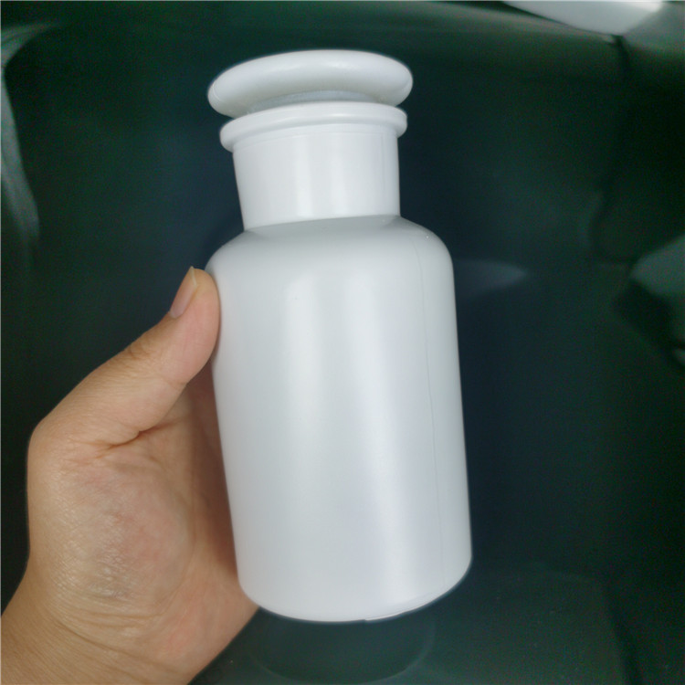 Spray white painted color reagent Apothecary glass jar on 250ml with white glass lid