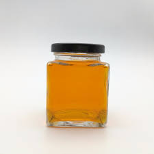 Square 50ml 100ml 150ml 300ml 500ml 750ml glass honey jar with lid