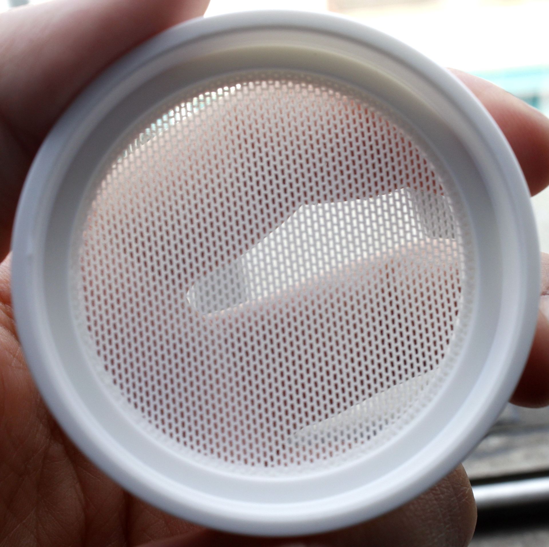 Square Clear Plastic Cosmetic Loose Powder Jar with Sifter for Loose Powder