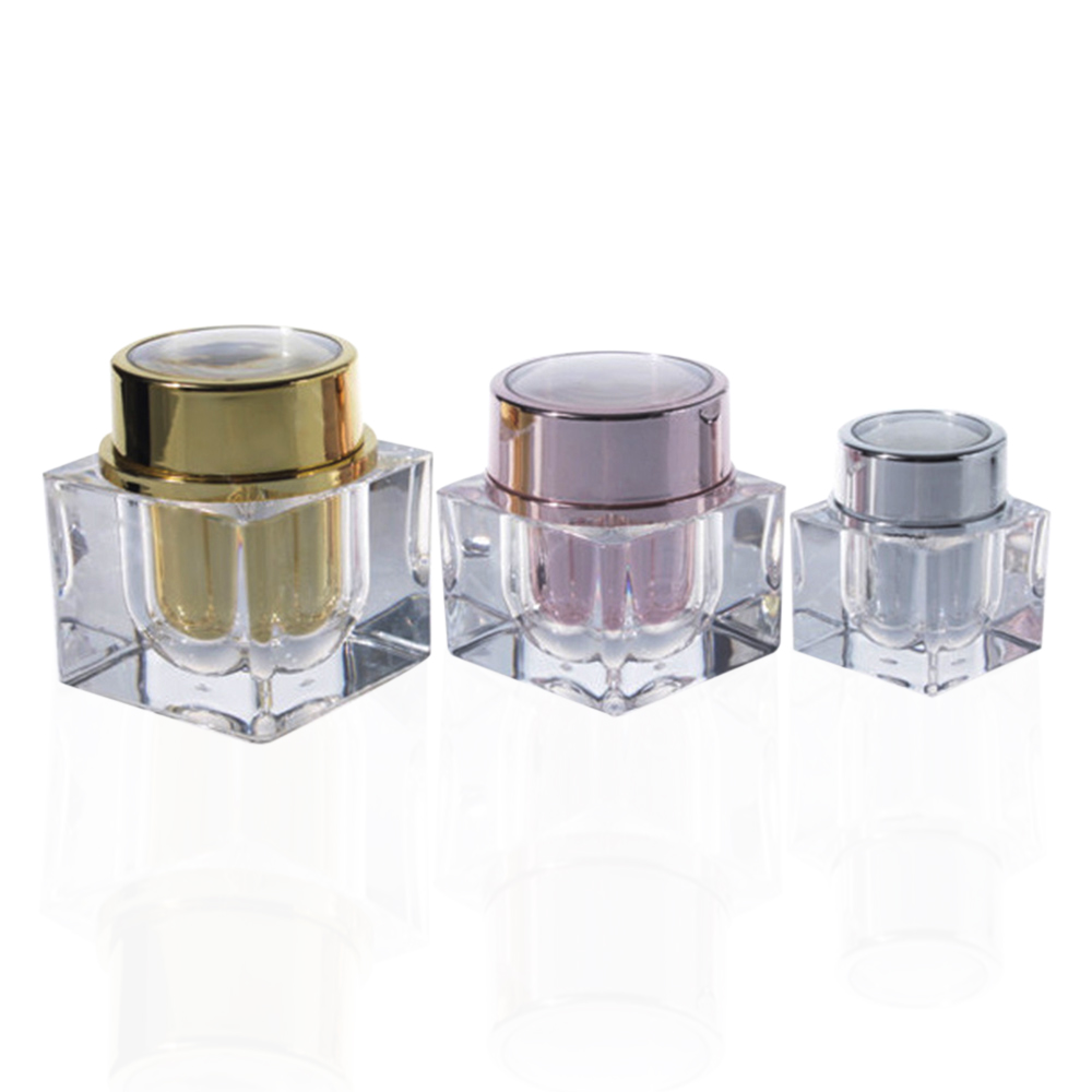 Square Cosmetic Cream Jar JA58 15g 30g 50g  Cosmetic Packaging