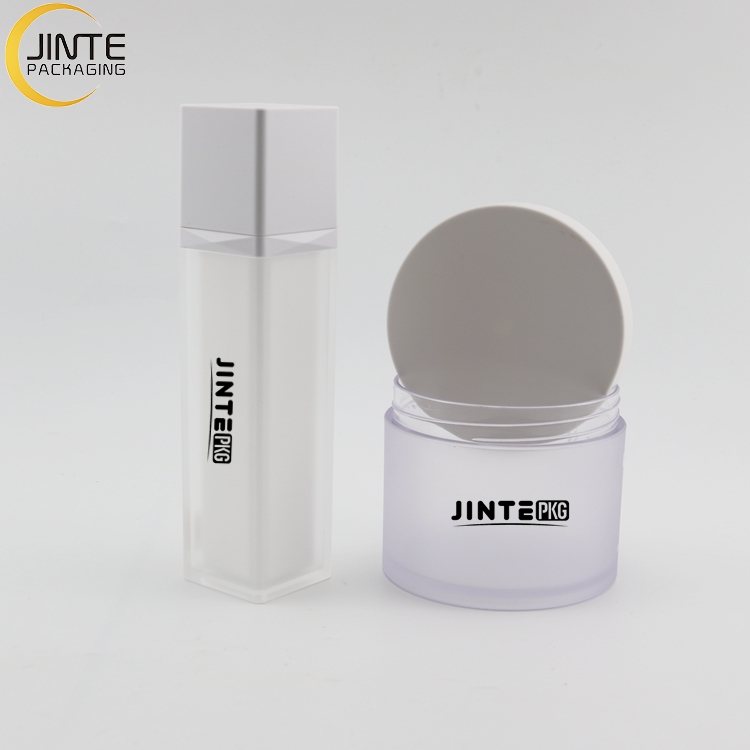 Square Empty Bottle Acrylic Cosmetic Jar Cosmetic Packaging Acrylic Jar Lip Blam Jar 50g 30g 15g