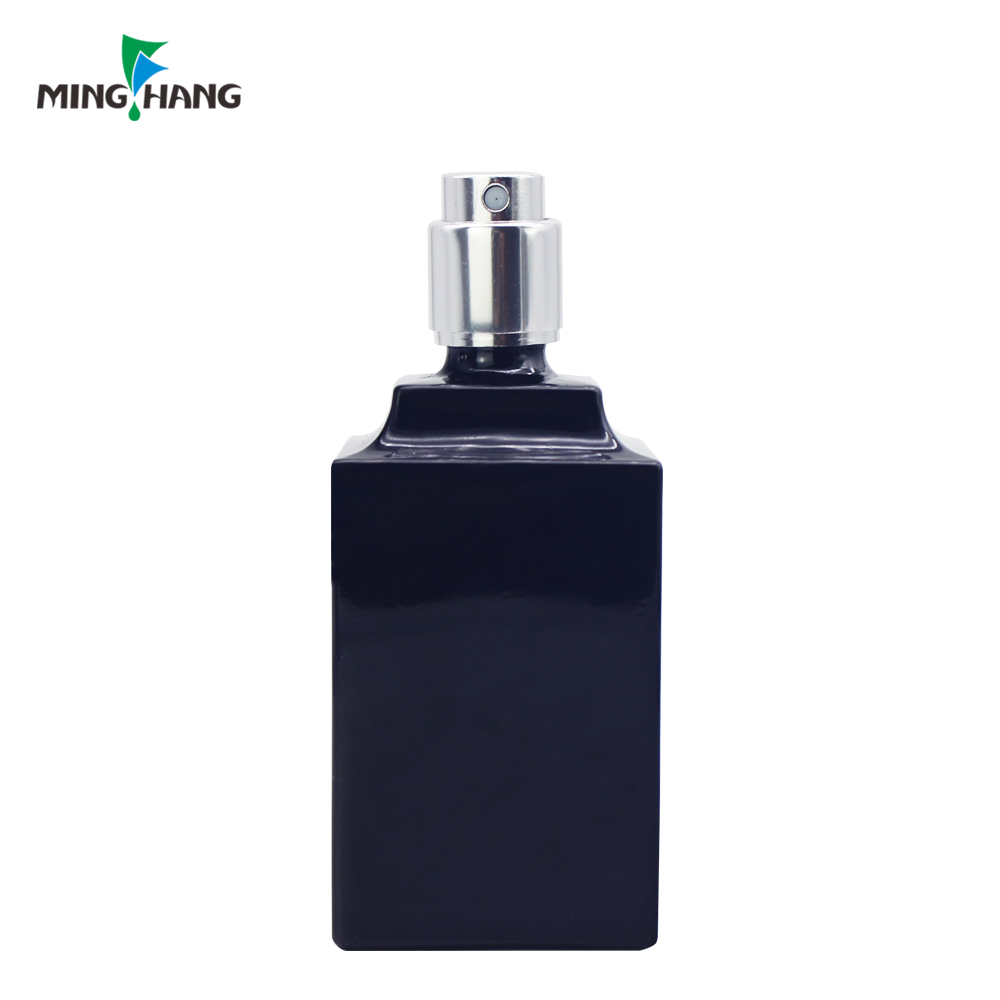Square Fancy Customize Color Empty Botella De Perfume atomizer Perfume Glass Bottle With Pump Spray