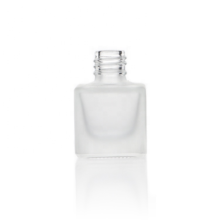 Square Frosted Glass Hanging 8ml Essential Oil Air Freshener Car Clip Diffuser Bottle