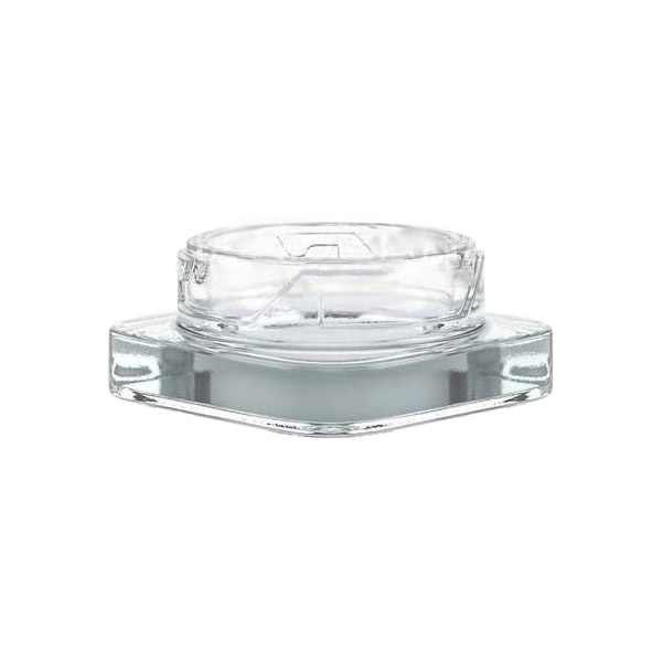 Square Glass Clear, Opaque Black, White Concentrate Jars With Child Resistant Lid