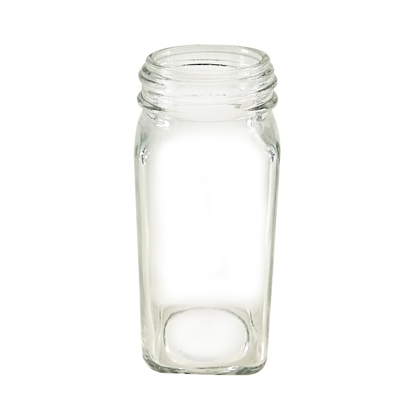 Square Glass Spice Jars bottle 120ML for  Herb Seasoning Storage in bulk