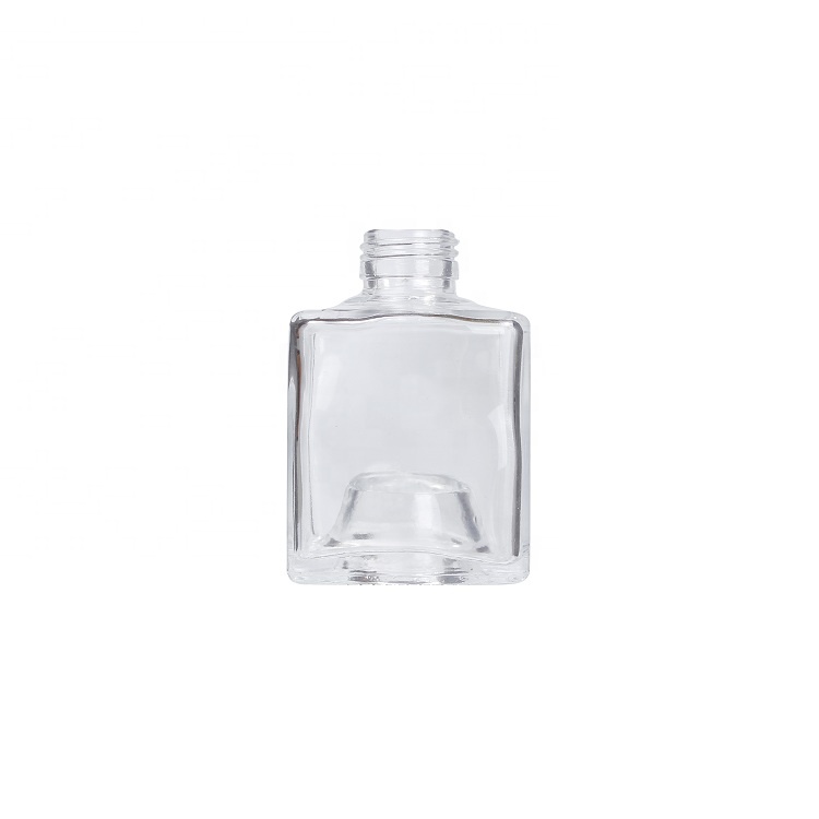 Square High Flint 150ml 250ml Glass Wine Bottle With Lid For Cocktails Tonic Drink Falvored Bottle