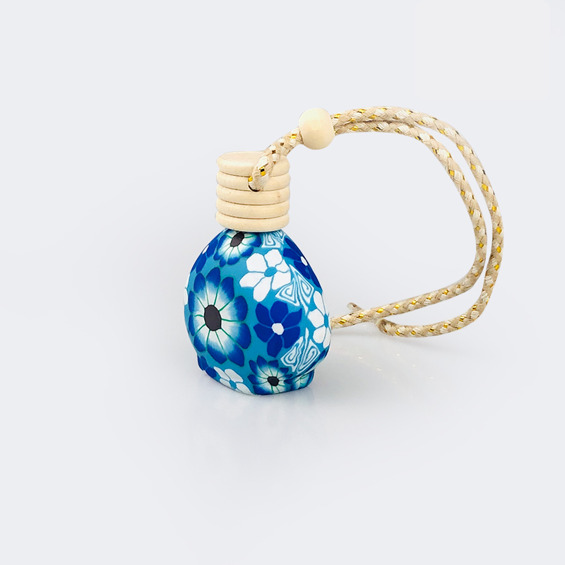 Square Shape 5ml 6ml 8ml Empty Hanging Car Perfume Diffuser Bottle Glass Car botol parfum mobil Bottles