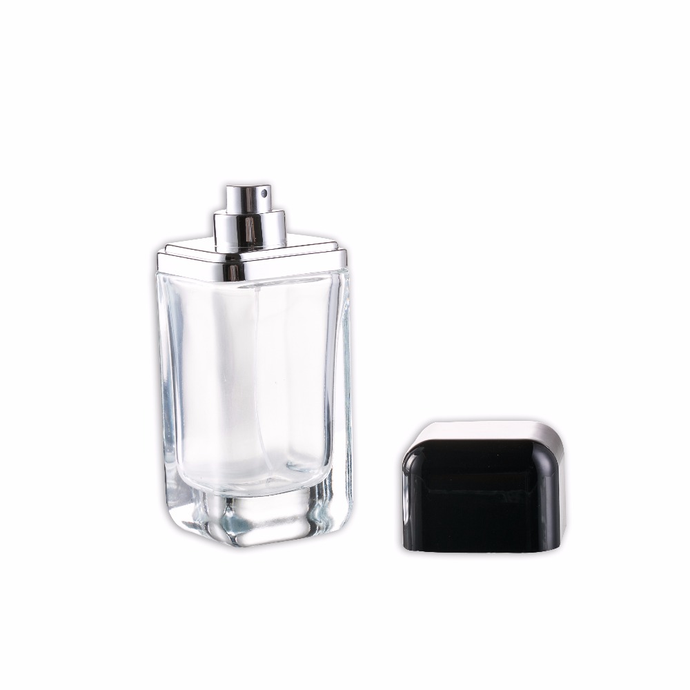 Square Shape Glass Perfume Car Diffuser Bottle