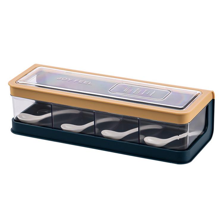 Square chopstick box safe transparent lid container square with lid integrated seasoning chopstick box kitchen storage tool
