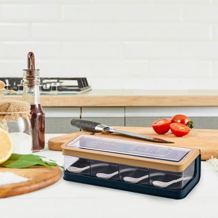 Square chopstick box safe transparent lid container square with lid integrated seasoning chopstick box kitchen storage tool