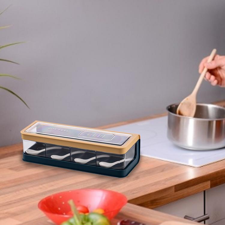 Square chopstick box safe transparent lid container square with lid integrated seasoning chopstick box kitchen storage tool