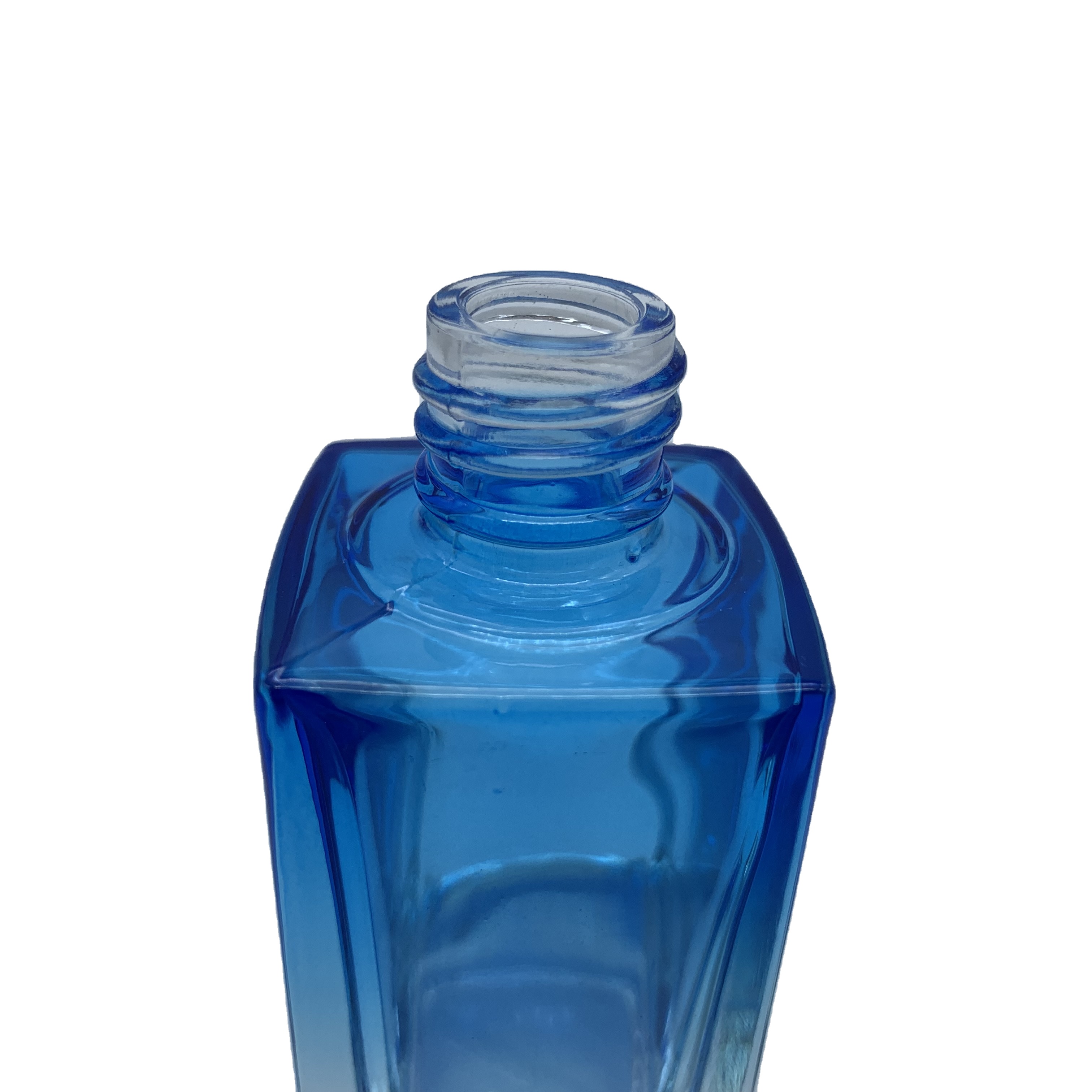 Square cosmetic essential oil bottle with glass dropper