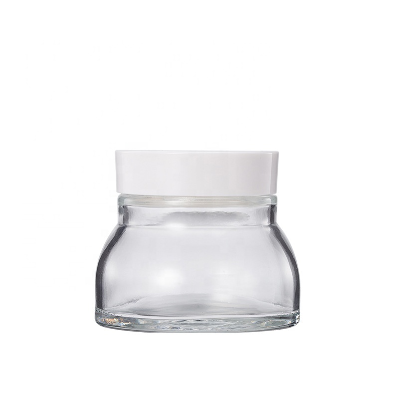 Square cosmetics containers and packaging 50g 150g 120ml 100ml 40ml cream jar glass lotion bottle