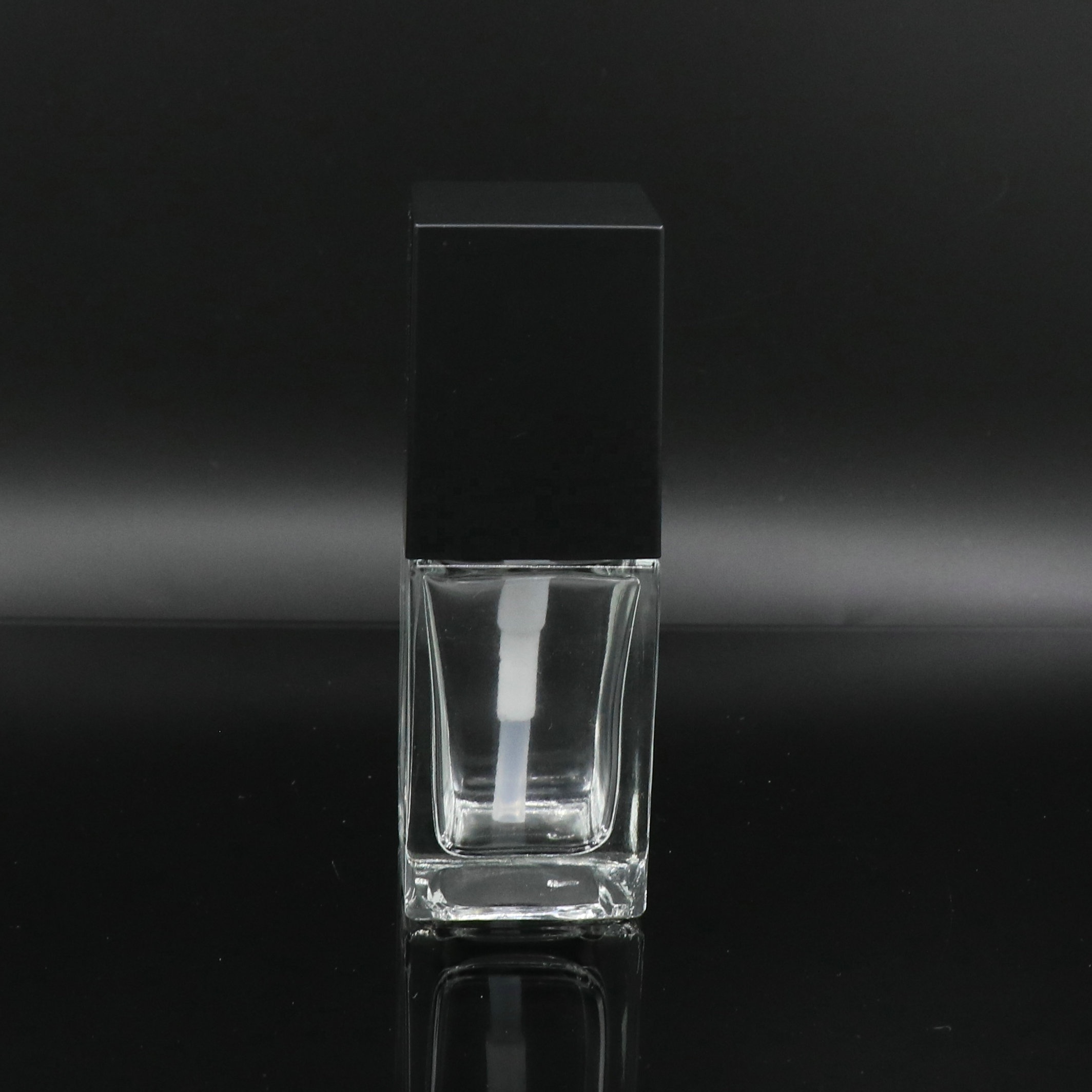 Square cosmetics empty liquid foundation makeup pump glass bottle 15ml 20ml for personal care