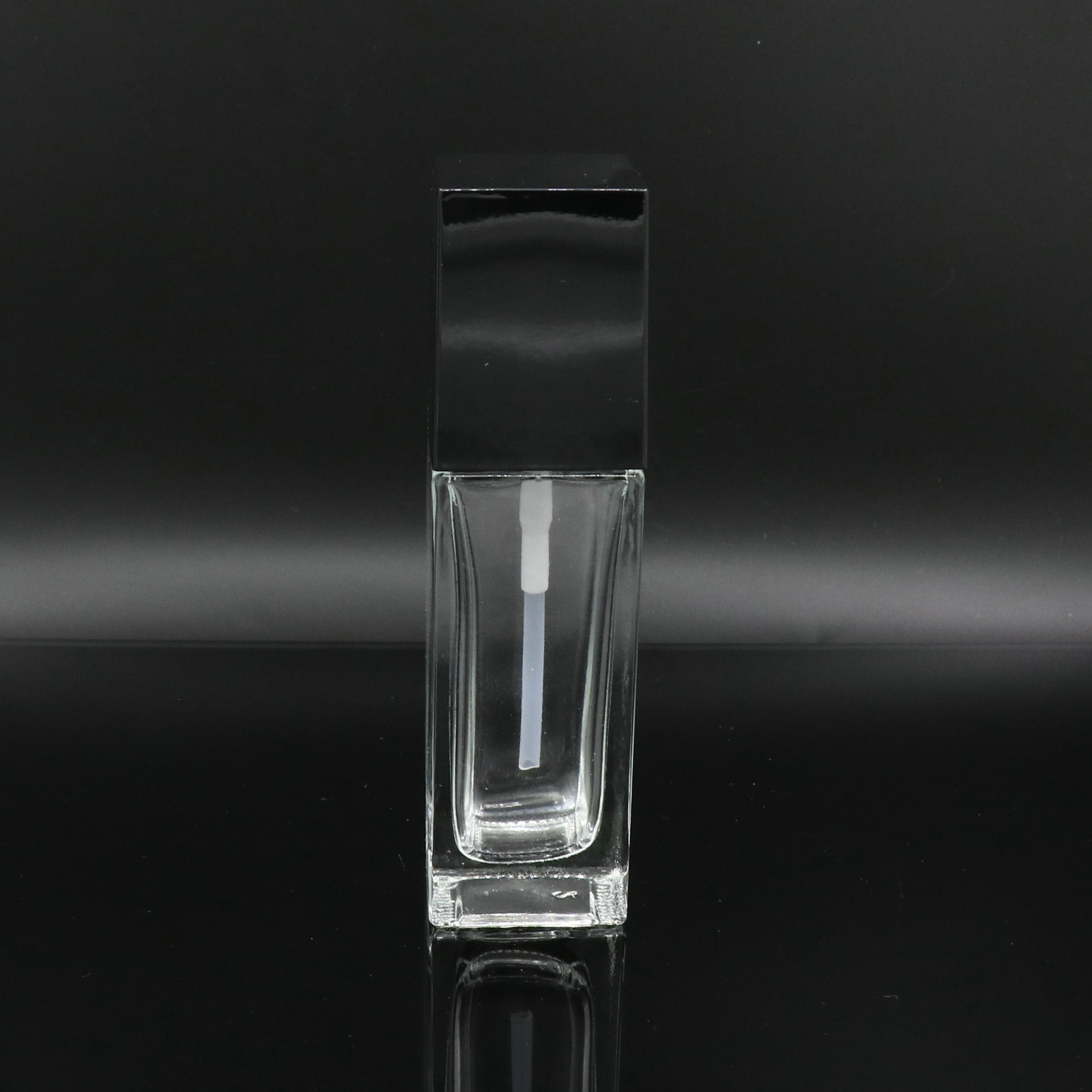 Square cosmetics empty liquid foundation makeup pump glass bottle 15ml 20ml for personal care