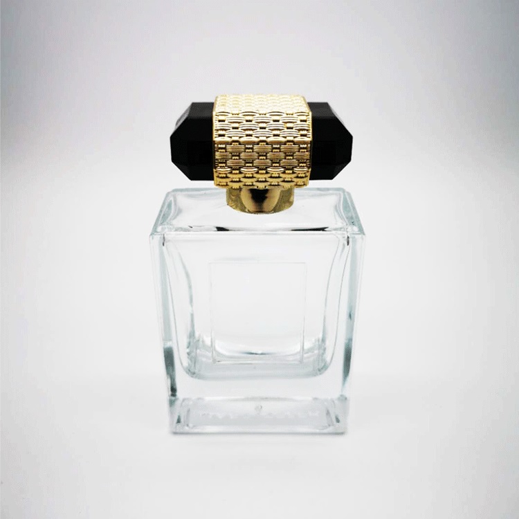Square hot sale top quality luxury clear transparent free samples woman cosmetic perfume bottle 80ml