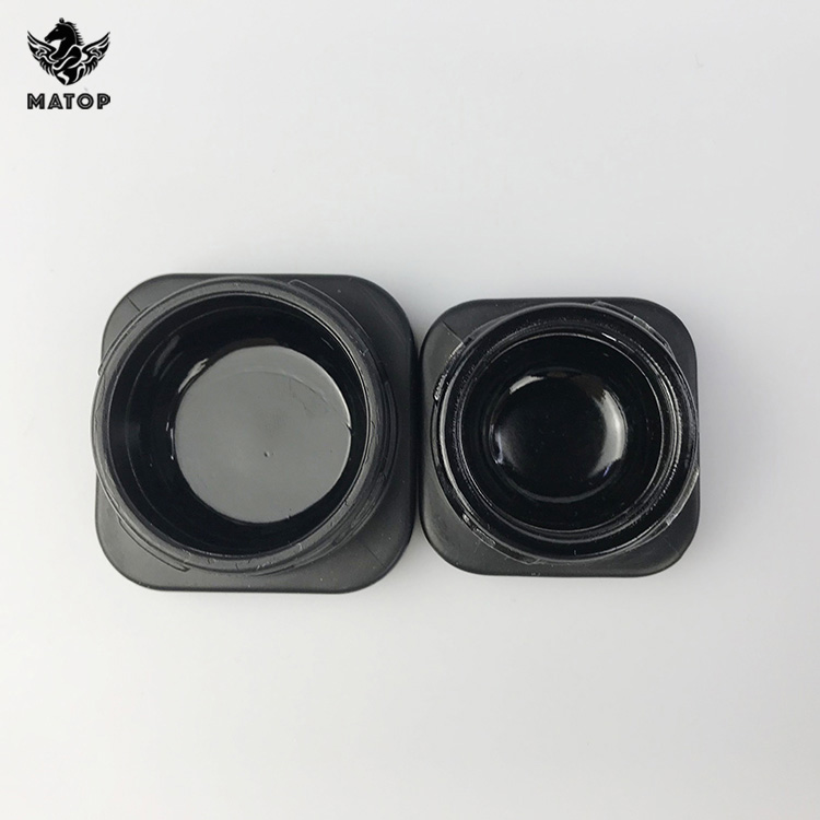 Square round 5ml 7ml 9ml extraction concentrate container glass dab jars