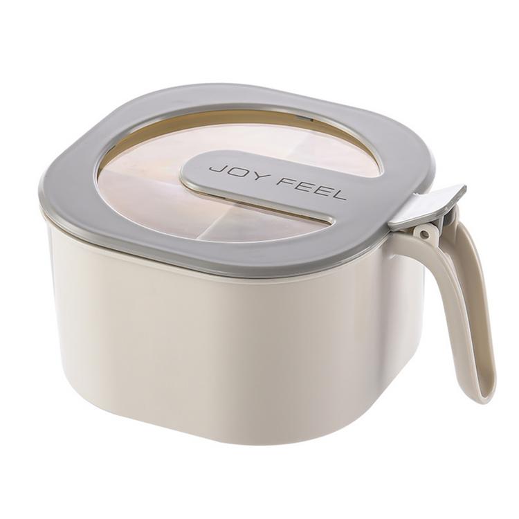 Square seasoning box transparent lid exquisite square shape with lid integrated seasoning box kitchen storage tool