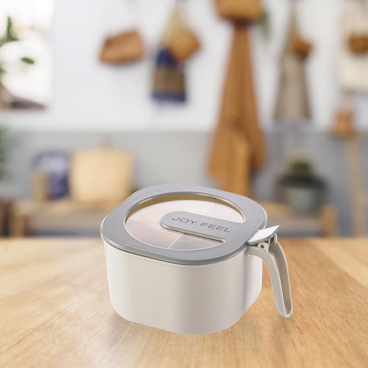 Square seasoning box transparent lid exquisite square shape with lid integrated seasoning box kitchen storage tool