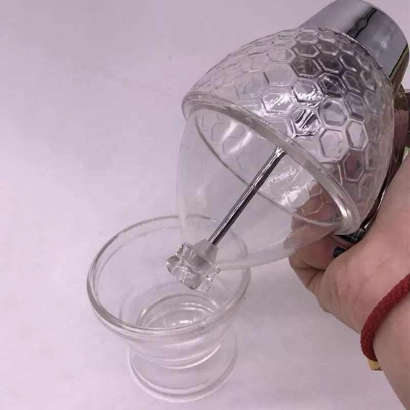 Squeeze Bottle Syrup Juice Dispenser Acrylic Honey Syrup Dispenser Honey Pot Container Kitchen Cans Preserved
