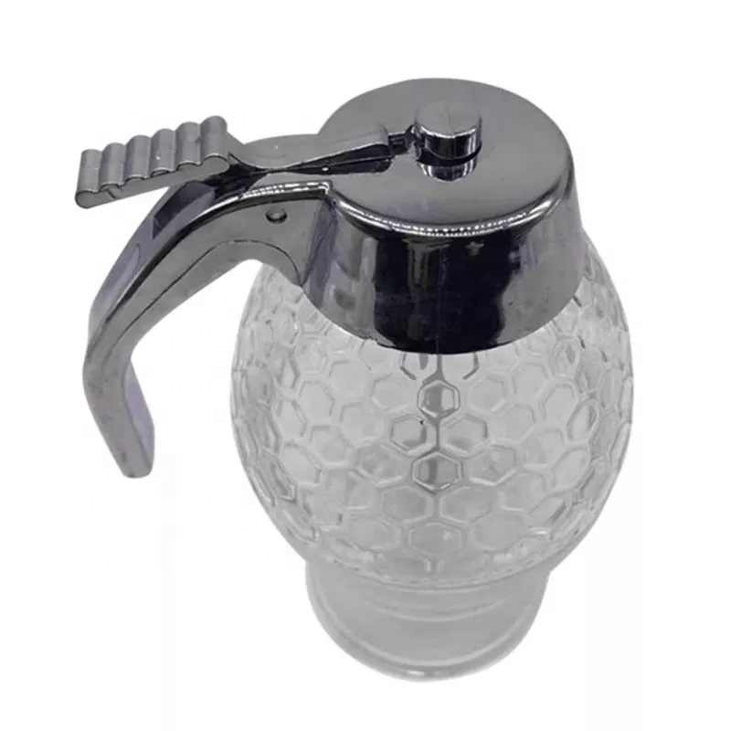 Squeeze Bottle Syrup Juice Dispenser Acrylic Honey Syrup Dispenser Honey Pot Container Kitchen Cans Preserved