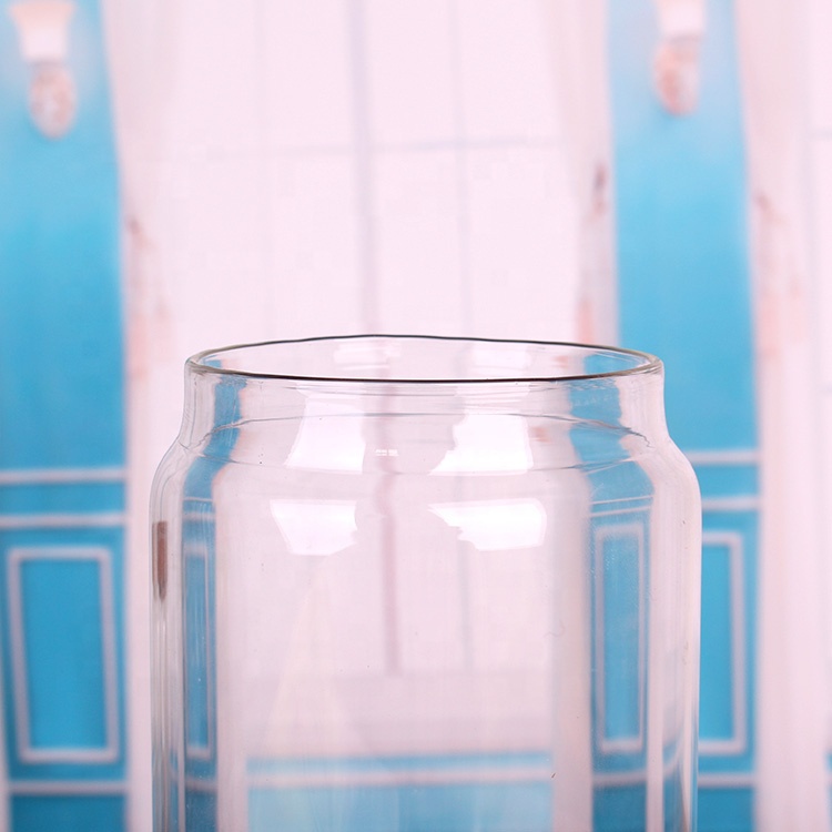 Stackable 10oz 16oz 28oz 34oz 55oz airtight glass storage Canisters jar with wooden lid