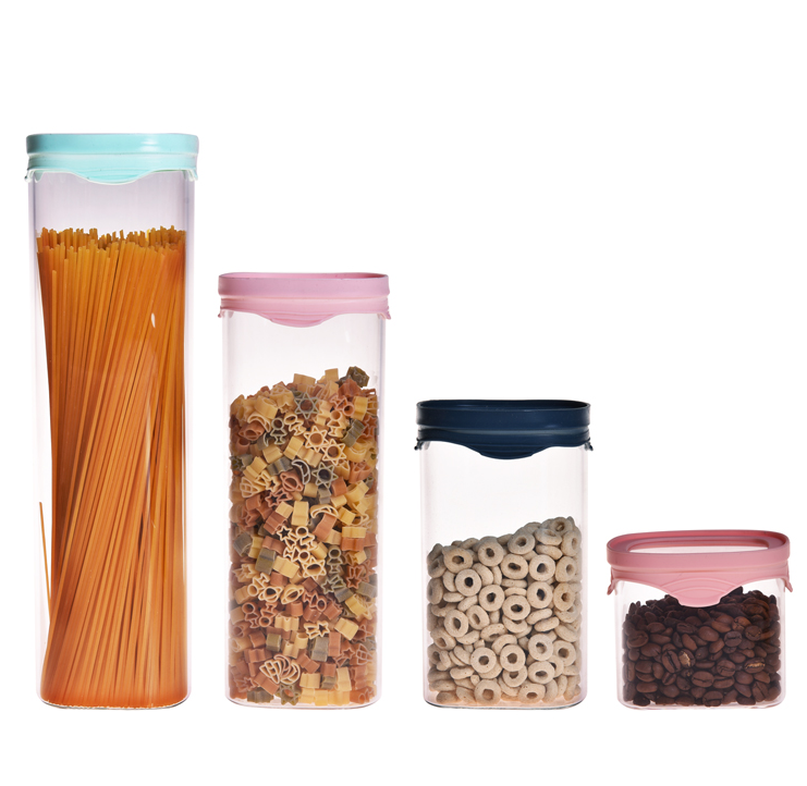 Stackable Glass Jar With glass Lid