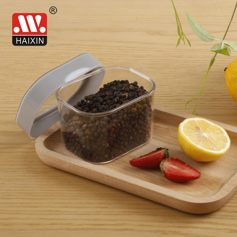 Stackable plastic storage canister with Airtight lid, BPA Free food storage container jar