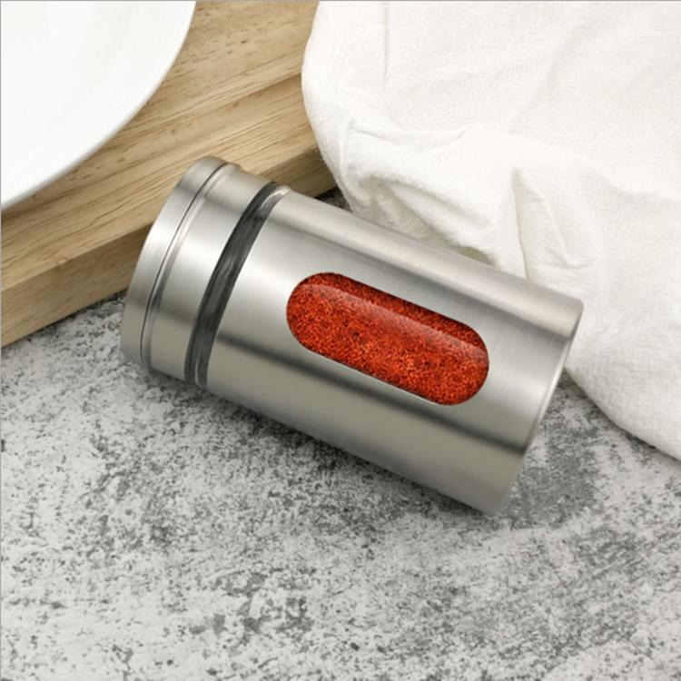 Stainless Steel Spice jars Seasoning Cans rotate cover Salt pepper shakers toothpick condiment storage bottle kitchen spice rack