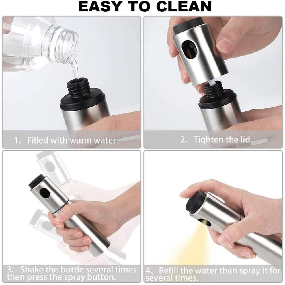 Stainless Steel Spray Oil Bottle Barbecue Frying Vinegar Oil Bottle