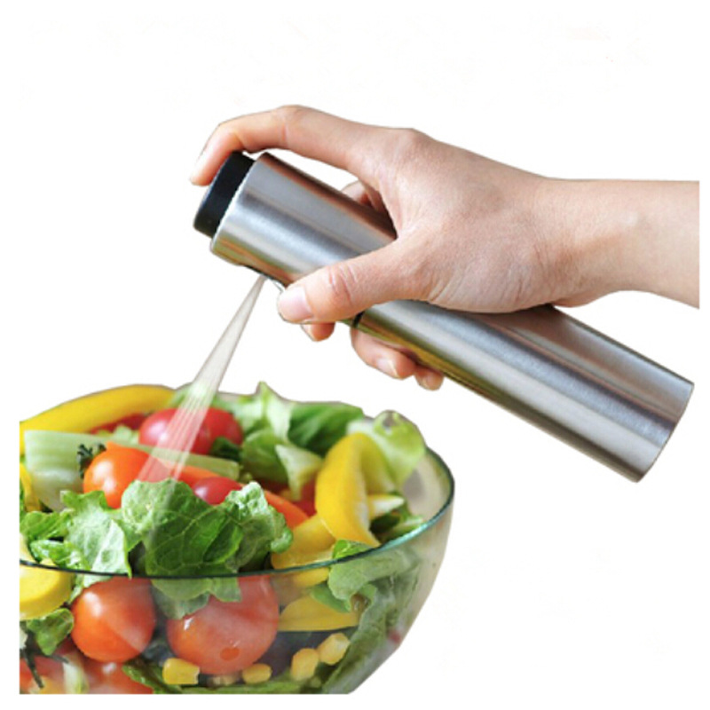 Stainless Steel Spray Oil Bottle Barbecue Frying Vinegar Oil Bottle