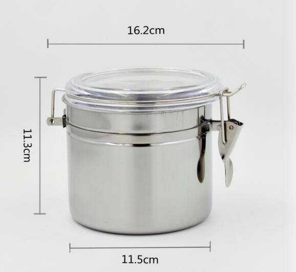 Stainless Steel sealed glass jar Sealed jar