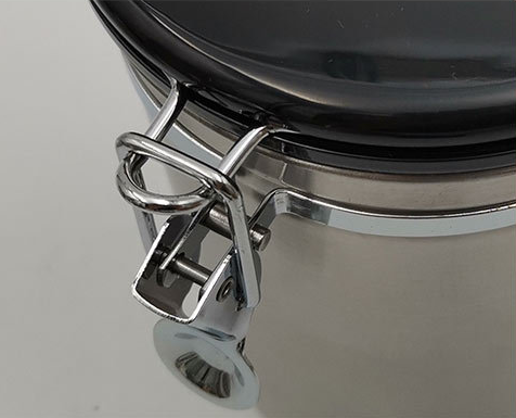 Stainless steel coffe bean sealed tea tin food cans with compass exhaust valve