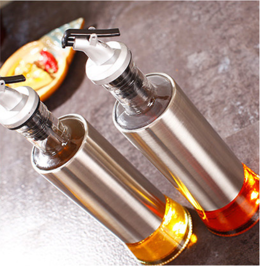 Stainless steel glass soy sauce vinegar oil bottle