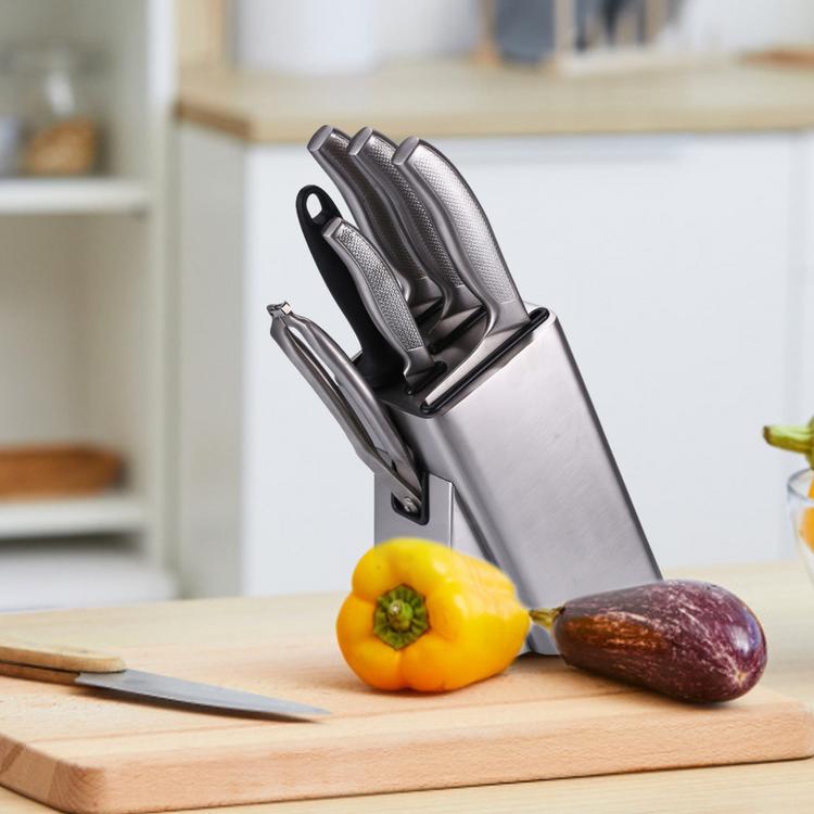 Stainless steel kitchen knife storage rack household metal stainless steel knife holder kitchen knife holder tool magnetic