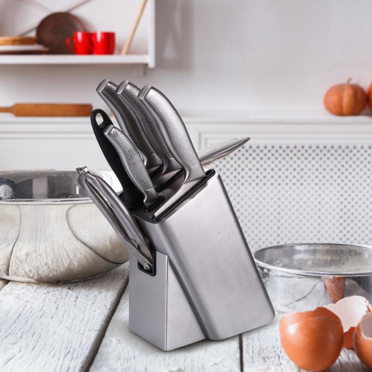Stainless steel kitchen knife storage rack household metal stainless steel knife holder kitchen knife holder tool magnetic