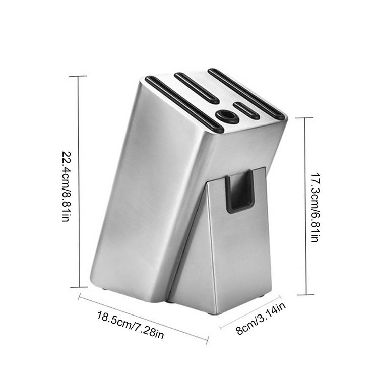 Stainless steel kitchen knife storage rack household metal stainless steel knife holder kitchen knife holder tool magnetic