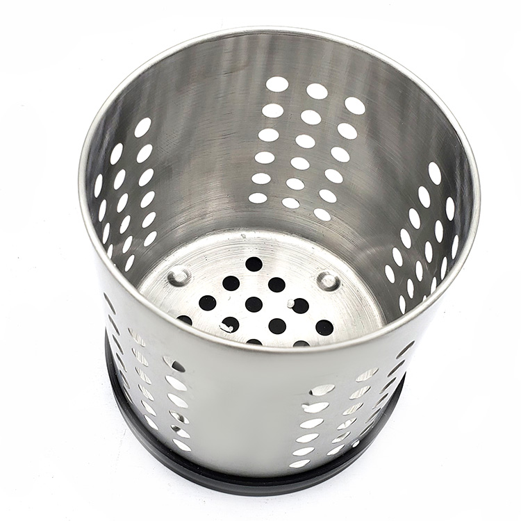 Stainless steel tableware storage bucket knife fork spoon restaurant storage bucket