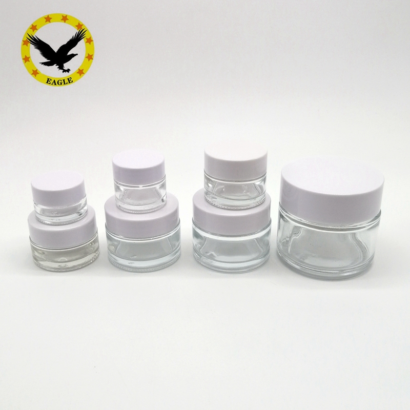 Standard design 1oz clear glass bottles for cosmetics