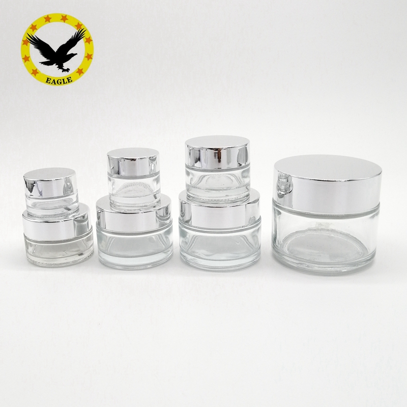 Standard design 1oz clear glass bottles for cosmetics