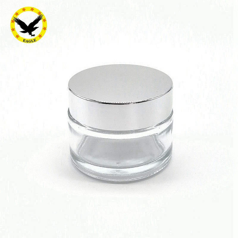 Standard design 20 g Glass Cosmetic Jars Cosmetics Cream Empty bottle