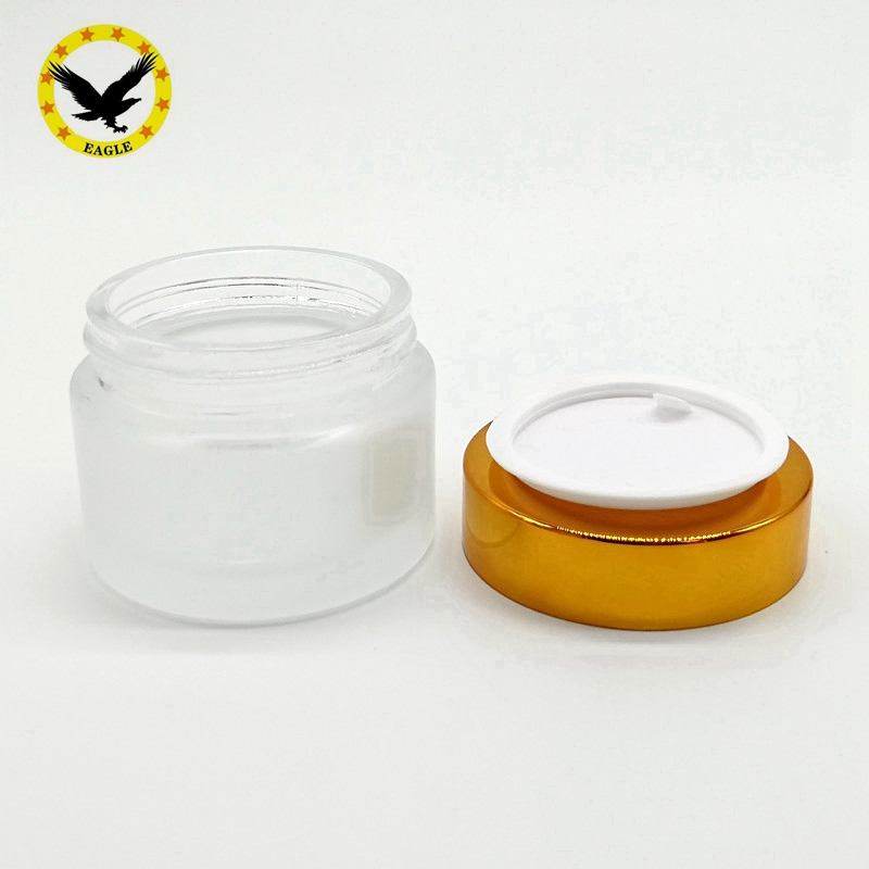 Standard design 20 g Glass Cosmetic Jars Cosmetics Cream Empty bottle