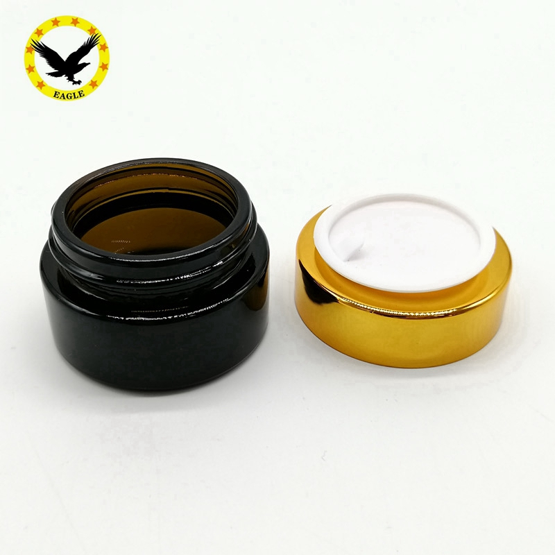 Standard design 20 g Glass Cosmetic Jars Cosmetics Cream Empty bottle