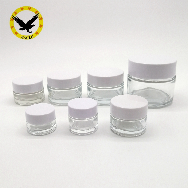 Standard design Clear Glass bottle 15ml Straight Sided With Black lid