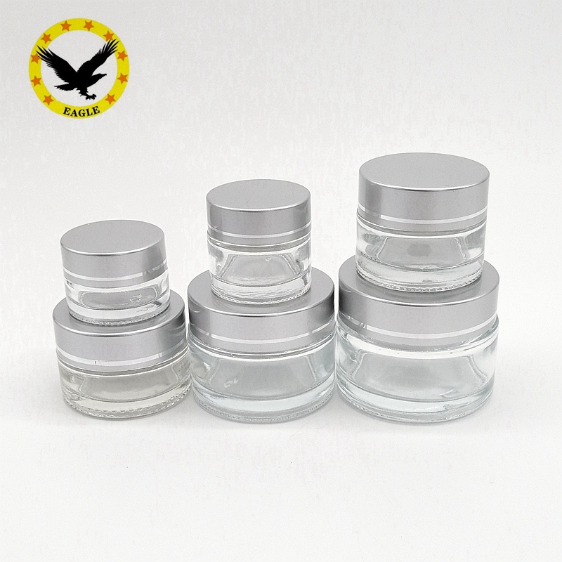 Standard design Clear Glass bottle 15ml Straight Sided With Black lid