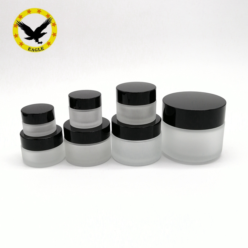 Standard design Clear Glass bottle 15ml Straight Sided With Black lid