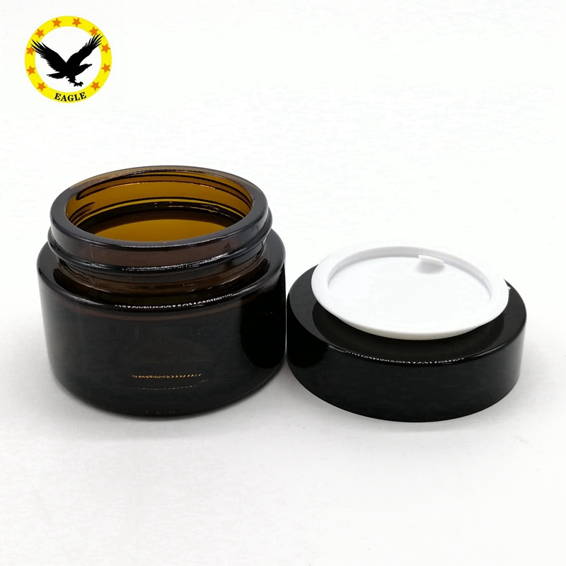Standard design quality 50ml glass cosmetic jar for face cream