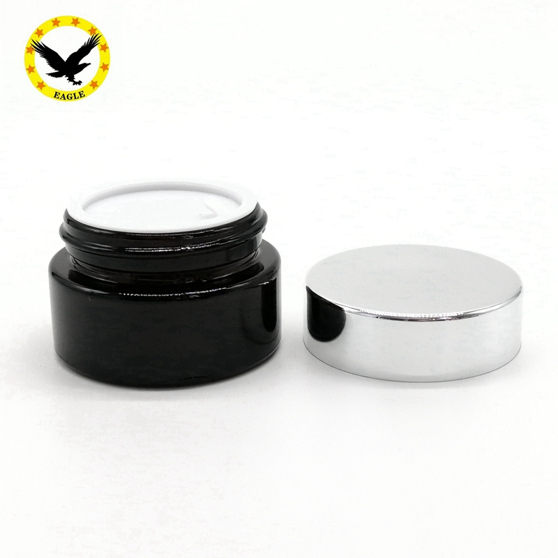 Standard design quality 50ml glass cosmetic jar for face cream