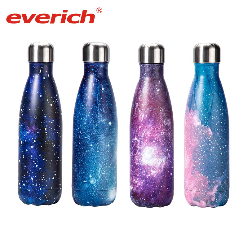 Starry sky cola sport water bottles with logo