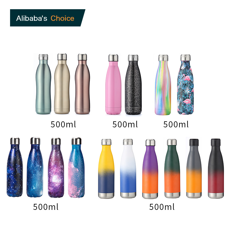 Starry sky cola sport water bottles with logo